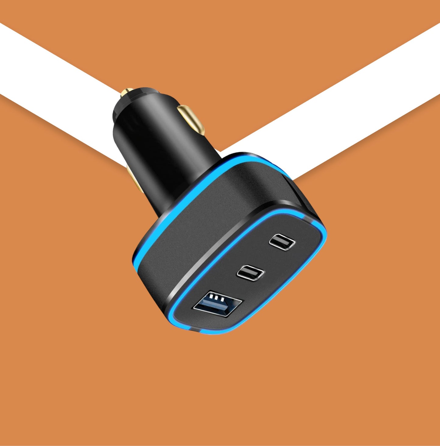 VEN-DENS 33W Dual USB Car Charger (15W+18W) - VD-CC008