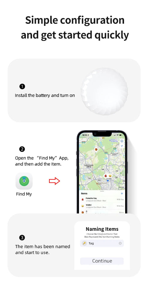 Apple MFi Certified Air Tag Tracker